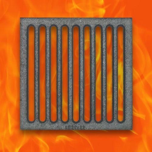 Ofenrost Gussrost 22 x 22 cm Kamin Ascherost Tafelrost Kaminrost zu Spartherm von Zewool