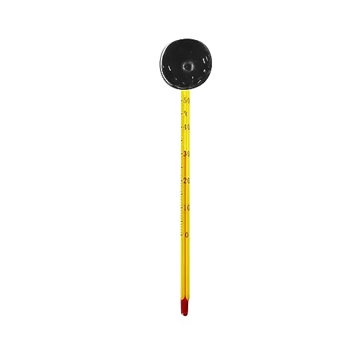 Puco Saugnapf-Aquarium-Wasserthermometer-Stick leicht ablesbares schwimmendes Wassertemperatur-Messwerkzeug für Aquarien von Zewool