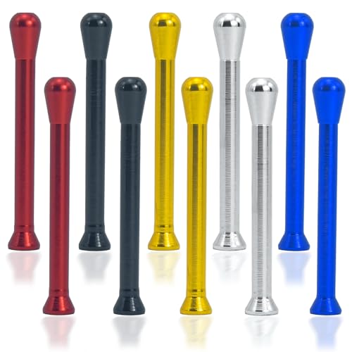 10PCS Ziehröhrchen Portable Aluminium Röhrchen, koks röhrchen, Club und Outdoor, Ziehrohr für Schnupftabak, Geeignet für, Camping im Freien Mitnehmen und Ideal Modegeschenke von ZexJpr