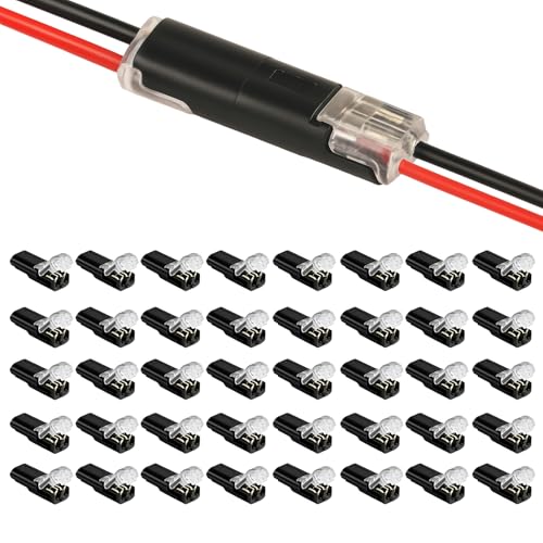 40 Stück Lüsterklemmen Steckbar, Kabelverbinder Für Fahrzeugverkabelung, LED-Beleuchtung Und Audioanlagen, Kabelklemmen Elektro Mit Hochwertigem Material, Zur Reparatur, Wartungsarbeiter von ZexJpr