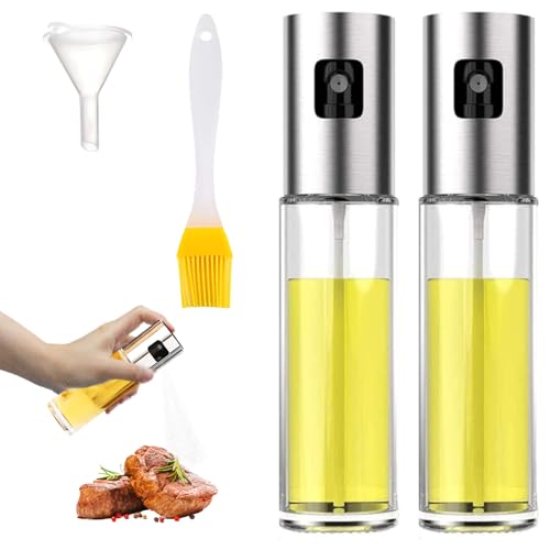 ZexJpr 4 Stück Ölsprüher Paket, Öl Sprühflasche zum Kochen, Kochen Ölsprüher für Heißluftfritteuse, Ölspray zum Kochen, Geeignet für Kochen, Salate, Grill, Backen in der Küche von ZexJpr