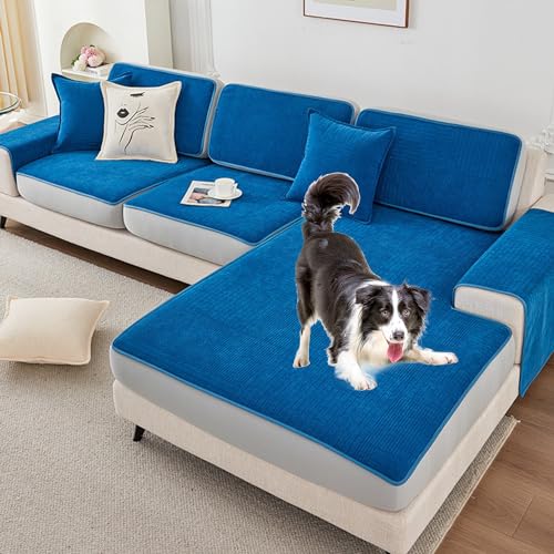 2024 Neuer Kratzfester Sofabezug – Elastische Unterseite Für 2/3/4 Kissen Und L-förmige Sofas, Ganzjährig Waschbar(B,60 * 150CM) von Zeyeo