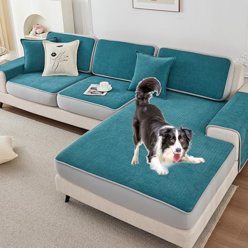 2024 Neuer Kratzfester Sofabezug – Elastische Unterseite Für 2/3/4 Kissen Und L-förmige Sofas, Ganzjährig Waschbar(D,60 * 60CM) von Zeyeo