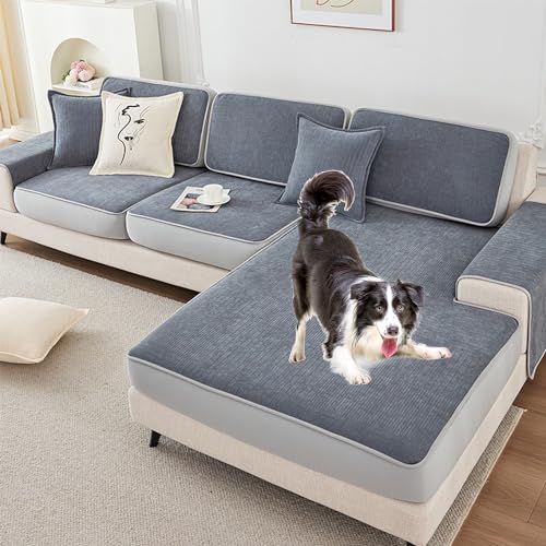 2024 Neuer Kratzfester Sofabezug – Elastische Unterseite Für 2/3/4 Kissen Und L-förmige Sofas, Ganzjährig Waschbar(E,60 * 80CM) von Zeyeo