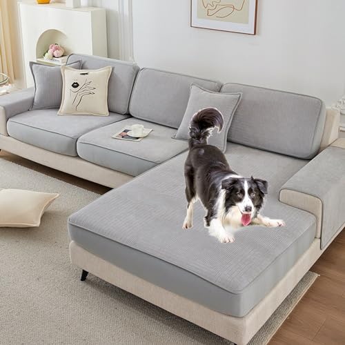 2024 Neuer Kratzfester Sofabezug – Elastische Unterseite Für 2/3/4 Kissen Und L-förmige Sofas, Ganzjährig Waschbar(G,60 * 180CM) von Zeyeo