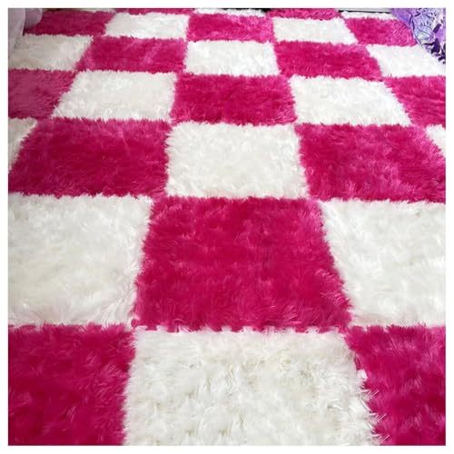 Zeyeo 12x12 Zoll (30,5 X 30,5 cm) 0,4 Zoll (1 cm) Plüsch-Ineinander Greifende Eva-Schaum-Teppichfliesen Für Spielzimmer/Klassenzimmer(40 Pcs) von Zeyeo
