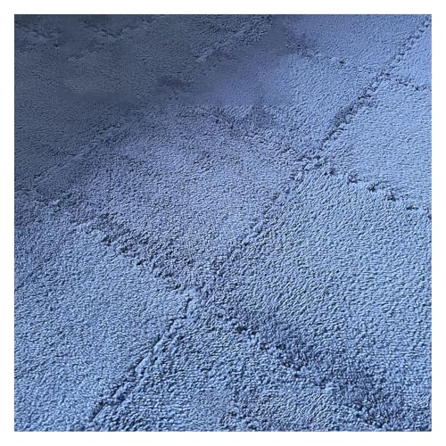 Zeyeo 20 Stück Ineinander Greifende Plüsch-Fußmatten Aus Schaumstoff Mit Rand, 12 X 12 Zoll, 0,4 Zoll, Weiche Quadratische Fliesen Für Die Heimdekoration(Navy) von Zeyeo