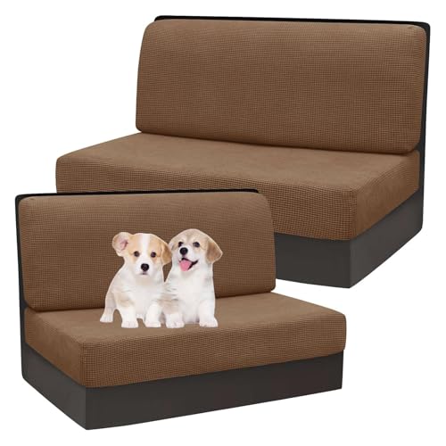 Zeyeo 2er-Set RV-Kissenbezüge Für Esstischsitze, Küchentischbank Und 2-Kissen-Couch, In Blau(Dark Coffee) von Zeyeo