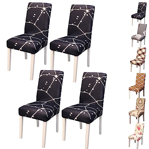 Zeyeo Elastic Dining Chair Cover Set of 2/4/6 Modern Style Jacquard Design Parson Chair Slipcover Washable Seat Cover Stretch Universal Chair Protector Cover for Dining Room Hotel,Flower 2pcs(Black 4p Zeyeo Elastic Dining Chair Cover Set of 2/4/6 Modern Style Jacquard Design Parson Chair Slipcover Washable Seat Cover Stretch Universal Chair Protector Cover for Dining Room Hotel,Flower 2pcs(Black 4p von Zeyeo