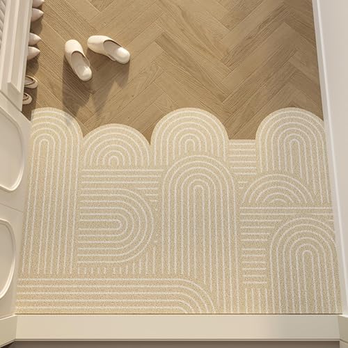 Zeyeo Fußmatte Für Den Eingangsbereich, Leichtes, Luxuriöses Drahtring-Design, Schmutzabsorbierende, Abriebfeste Bodenmatte Für Den Innen- Und Außenbereich(Style 1) von Zeyeo