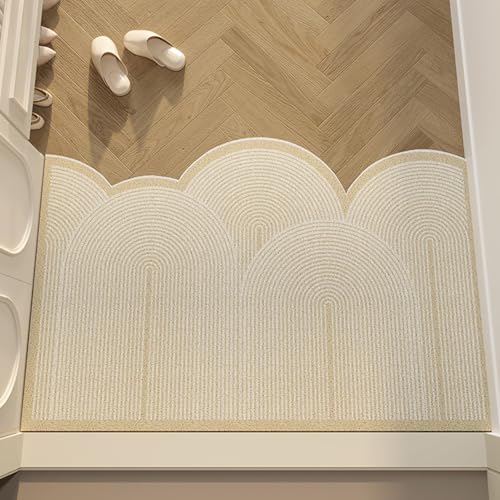 Zeyeo Fußmatte Für Den Eingangsbereich, Leichtes, Luxuriöses Drahtring-Design, Schmutzabsorbierende, Abriebfeste Bodenmatte Für Den Innen- Und Außenbereich(Style 11) von Zeyeo