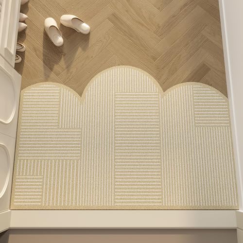 Zeyeo Fußmatte Für Den Eingangsbereich, Leichtes, Luxuriöses Drahtring-Design, Schmutzabsorbierende, Abriebfeste Bodenmatte Für Den Innen- Und Außenbereich(Style 3) von Zeyeo