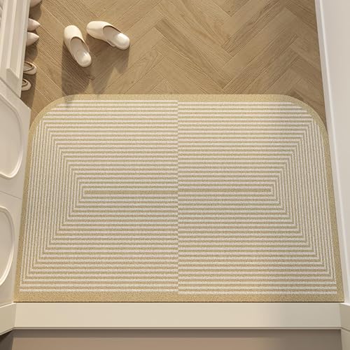 Zeyeo Fußmatte Für Den Eingangsbereich, Leichtes, Luxuriöses Drahtring-Design, Schmutzabsorbierende, Abriebfeste Bodenmatte Für Den Innen- Und Außenbereich(Style 7) von Zeyeo
