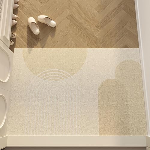 Zeyeo Fußmatte Für Den Eingangsbereich, Leichtes, Luxuriöses Drahtring-Design, Schmutzabsorbierende, Abriebfeste Bodenmatte Für Den Innen- Und Außenbereich(Style 8) von Zeyeo