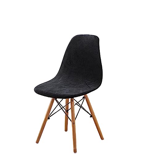 Zeyeo Velvet Shell Chair Covers, Shell Dining Chair Slipcovers Mid Century Modern Style Shell Chair Protector Cover for Kitchen Hotel-White-Set of 2(#3,Set of 6) von Zeyeo