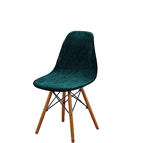 Zeyeo Velvet Shell Chair Covers, Shell Dining Chair Slipcovers Mid Century Modern Style Shell Chair Protector Cover for Kitchen Hotel-White-Set of 2(Dark Green,Set of 2) von Zeyeo