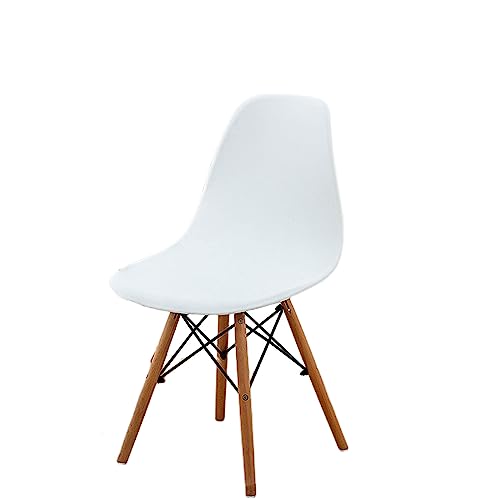 Zeyeo Velvet Shell Chair Covers, Shell Dining Chair Slipcovers Mid Century Modern Style Shell Chair Protector Cover for Kitchen Hotel-White-Set of 2(White,Set of 4) von Zeyeo