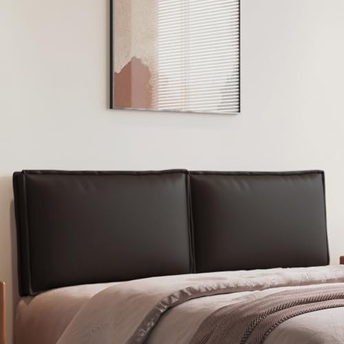 Zeyeo Keilkissen Aus PU-Bett In Voller Größe Für Das Kopfteil, Dunkelgrau – Ideal Als Nackenrolle, Rückenlehne Für Bett Und Tagesbett Mit Bequemer Unterstützung(#3,Queen) von Zeyeo