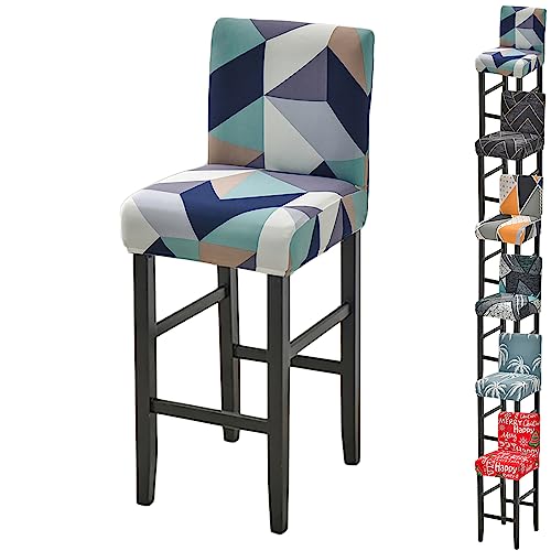 Zeyeo Moderne Bar Stuhl Abdeckung Set 1/2/4/6 Stretch Hohe Hocker Niedrigen Zurück Swivel Zähler Protector(A 1pcs) von Zeyeo