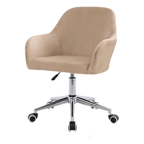 Zeyeo Velvet Office Chair Slipcover with Arms,Cover Chair for Vanity,Modern Office Computer Chair Protector,Stretch Wingback Dining Chair Cover Protector for Home Kitchen Living Room(C,4Pcs) von Zeyeo