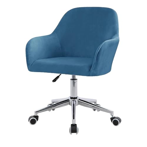 Zeyeo Velvet Office Chair Slipcover with Arms,Cover Chair for Vanity,Modern Office Computer Chair Protector,Stretch Wingback Dining Chair Cover Protector for Home Kitchen Living Room(H,1Pcs) von Zeyeo