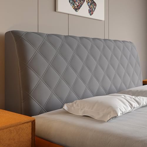 Zeyeo Verdickter Kopfteilbezug Aus Samt – Gesteppter Schonbezug Für Full Queen Cal King, Staubdichter Schutz(H,200cm/78.7in) von Zeyeo