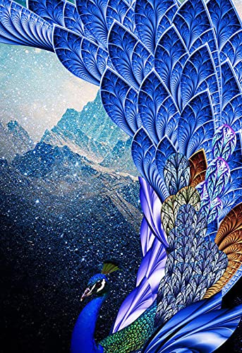Zeyevan Diamond Painting Pfau, 5D DIY Diamant Painting Tier Kit, Diamant Malerei Strass Kristallmalerei Kreuzstich Kunsthandwerk 30x40 cm Zeyevan Diamond Painting Pfau, 5D DIY Diamant Painting Tier Kit, Diamant Malerei Strass Kristallmalerei Kreuzstich Kunsthandwerk 30x40 cm von Zeyevan