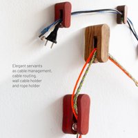 Multi-Purpose Hook For Home & Office | Wooden Wall Towel , Key Organizer Elegant With Felt Backing Scratch-Free Mounting von Zeynels