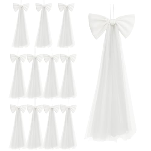 Zeyune 12 Stück große rosa Schleife, Party-Dekorationen, 34 x 72 cm, hängende Schleife für Babyparty, Geburtstag, Mädchen und Jungen, Junggesellinnenabschied, Hochzeit, Bandschleifen für Zeyune 12 Stück große rosa Schleife, Party-Dekorationen, 34 x 72 cm, hängende Schleife für Babyparty, Geburtstag, Mädchen und Jungen, Junggesellinnenabschied, Hochzeit, Bandschleifen für von Zeyune