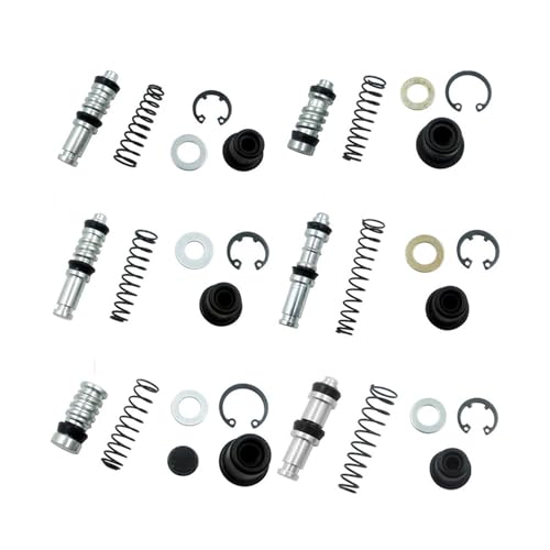 ZfOvvRe 1Set 11mm 12,7mm 14mm Hauptbremszylinder Kolben Kolben Reparatursatz Fit for Motorrad Motocross Kupplung Bremspumpe(001 12.7MM) von ZfOvvRe