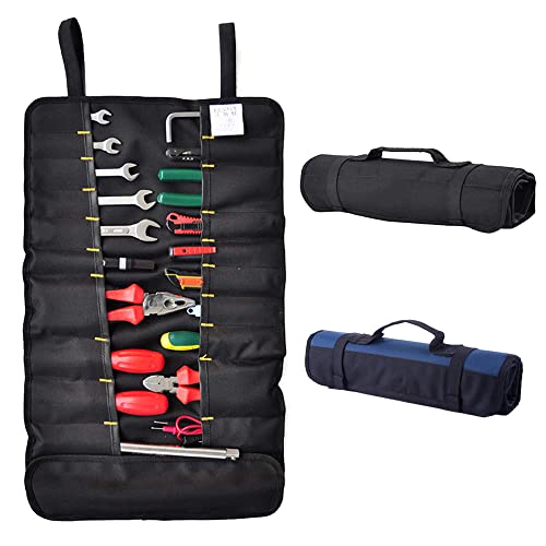 1/2 Stück Leinwand Werkzeug Rolltasche Kleine Werkzeugtasche Schraubenschlüssel Schraubendreher Zange Meißel Organizer Rolle Tasche Werkzeug Roll Organizer von ZffXH