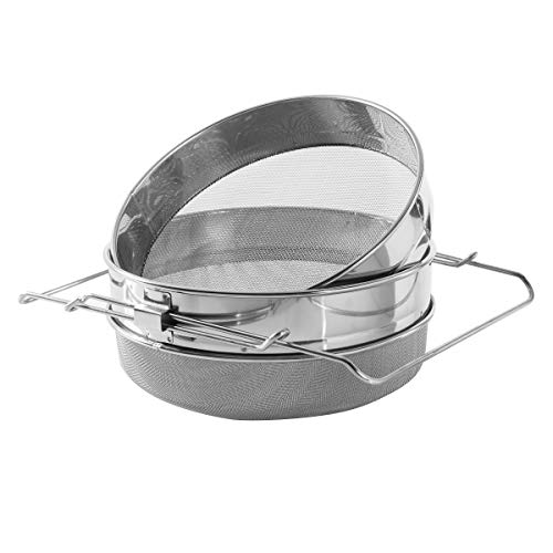 ZffXH Honey Stainless Steel Double Bee Sieb Debris Sieb Filter von ZffXH