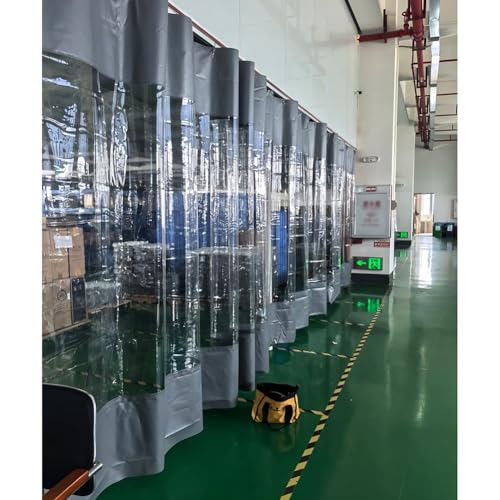 Industrielle Trennvorhänge Für Arbeitsbereiche Wasserdichte Vinylvorhänge Für Den Außenbereich Mit Ösen Hochbelastbare, Transparente Plane Mit Ösen Für Terrasse, Pergola, Veranda(2.4x1.8m/7.9x5.9ft) Industrielle Trennvorhänge Für Arbeitsbereiche Wasserdichte Vinylvorhänge Für Den Außenbereich Mit Ösen Hochbelastbare, Transparente Plane Mit Ösen Für Terrasse, Pergola, Veranda(2.4x1.8m/7.9x5.9ft) von Zfmnoyev