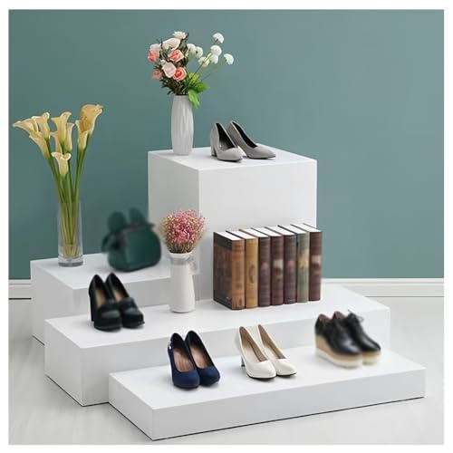 Zfmnoyev 1 Würfel-Displayständer, Schaufensterpuppen-Präsentationsplattform, Stapelbare Dekorative Podestboxen, Für Modellbau, Schmuck, Bekleidung, Laden, Heimausstellung(30x30x80cm/12x12x31in) von Zfmnoyev