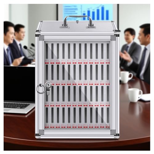 Zfmnoyev Karten-Aufbewahrungsschrank Aus Aluminiumlegierung, Wandmontierte Aufbewahrungsbox Mit Schloss Und Griff, Handy-Aufbewahrungsschrank Mit 8–72 Fächern, Für Unterrichtsräume(16x20x26cm-8Slots) Zfmnoyev Karten-Aufbewahrungsschrank Aus Aluminiumlegierung, Wandmontierte Aufbewahrungsbox Mit Schloss Und Griff, Handy-Aufbewahrungsschrank Mit 8–72 Fächern, Für Unterrichtsräume(16x20x26cm-8Slots) von Zfmnoyev