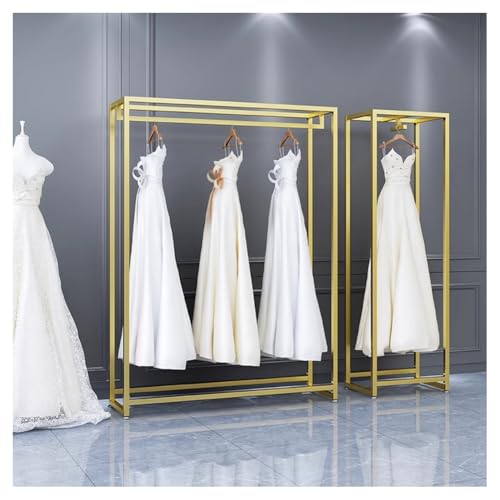 Zfmnoyev Präsentationsständer Für Brautkleider, Moderner, Robuster Kleiderständer Aus Metall, Tragbare Kleiderbügelregale Aus Eisen, Organizer Für Schuhe, Taschen Und Kleidung(100x40x200 cm) von Zfmnoyev