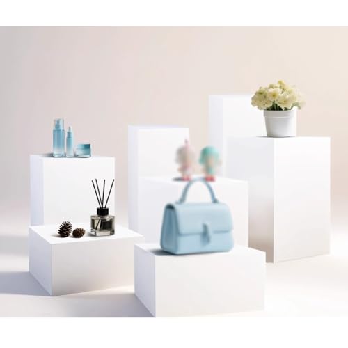 Zfmnoyev Schaufensterpuppen-Ständer, Viereckige Säulen-Ständer Für Bekleidungsgeschäfte, Hochregale Für Brautmodengeschäfte, Für Sammlerstücke, Taschen, Schuhe, Partydekoration(Weiß,40x40x80 cm) Zfmnoyev Schaufensterpuppen-Ständer, Viereckige Säulen-Ständer Für Bekleidungsgeschäfte, Hochregale Für Brautmodengeschäfte, Für Sammlerstücke, Taschen, Schuhe, Partydekoration(Weiß,40x40x80 cm) von Zfmnoyev