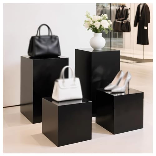 Zfmnoyev Schaufensterpuppen-Ständer, Viereckige Säulen-Ständer Für Bekleidungsgeschäfte, Hochregale Für Brautmodengeschäfte, Für Sammlerstücke, Taschen, Schuhe, Partydekoration(Schwarz,40x40x60 cm) Zfmnoyev Schaufensterpuppen-Ständer, Viereckige Säulen-Ständer Für Bekleidungsgeschäfte, Hochregale Für Brautmodengeschäfte, Für Sammlerstücke, Taschen, Schuhe, Partydekoration(Schwarz,40x40x60 cm) von Zfmnoyev