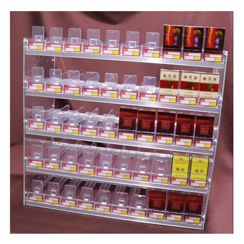 Zigarettenhalter Aus Acryl, Mehrschichtiges Automatisches Zigaretten-Schieberegal, Auf Der Theke/an Der Wand Montierte Verkaufsvitrine, Für Convenience Stores, Supermärkte(75x29x42cm/30x11x17in) von Zfmnoyev