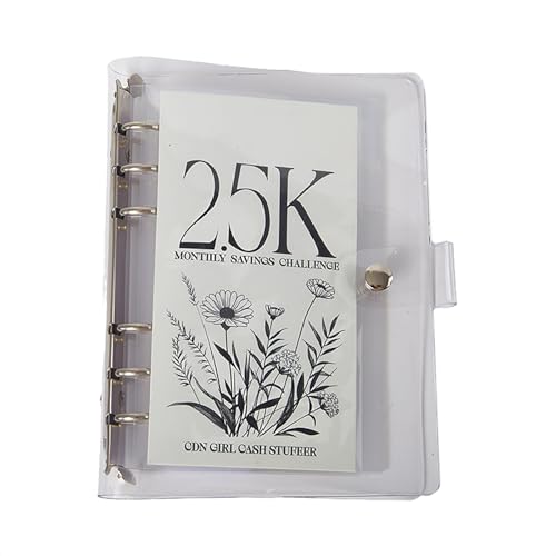 Cash Envelope Savings Album Monthly Money Saving Challenge Album 2500 Compartment Large Capacity Cash Envelope Savings Album Monthly Money Saving Challenge Album 2500 Compartment Large Capacity von Zgehnao