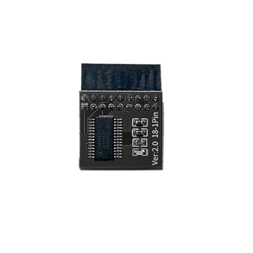 Zgehnao Ersatz TPM2.0-Verschlüsselungs Sicherheitsmodul 18-poliger Eigenständiger Kryptografischer Prozessor TPM2.0-Modul Motherboards von Zgehnao