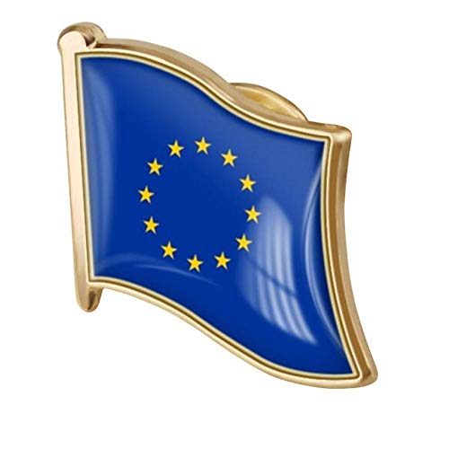 1pc Europäische Union Flagge Pin Abzeichen Metall Emaille Anstecknadel Brosche Europäische Union Der Flagge Abzeichen Flagge Brosche Pin Zubehör von Zghhc
