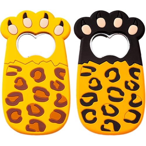 2pcs Flaschenöffner Magnetische Lustige Katze Klaue Flaschenöffner Cartoon Klaue Bier Opener Kühlschrank Aufkleber Home Bar Zubehör von Zghhc