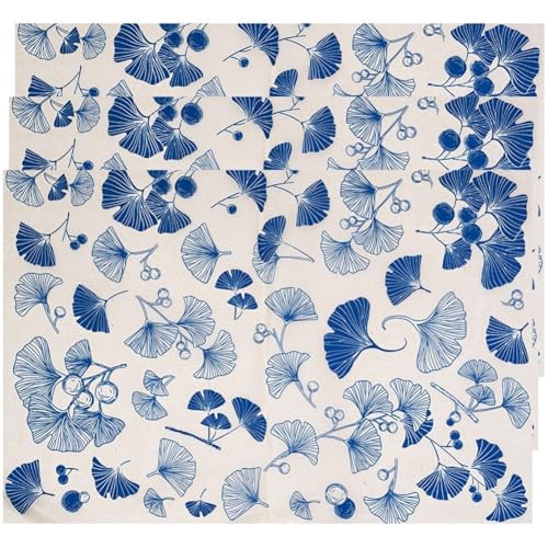3 Teile/Satz Ginkgo Biloba Muster Keramik Aufkleber Keramik Emaille Aufkleber Keramik Keramik Ton Transfer Papier DIY Handwerk Zubehör von Zghhc
