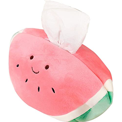 Zghhc Cartoon-Wassermelone-Ananas-plüsch-taschentuchbox, Weiche Gefüllte Früchte-taschentuchbox, Heim-Auto-Dekoration, Niedliche Obst-taschentuchbox von Zghhc