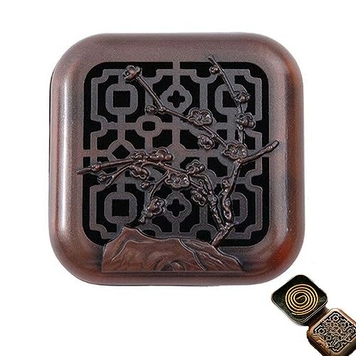 Zghhc Legierung Hohl Weihrauch Box Spule Weihrauch Brenner Halter Pflaume Orchidee Blüte Sandelholz Mini Brenner Räuchergefäß Aromatherapie Hause Dekoration von Zghhc