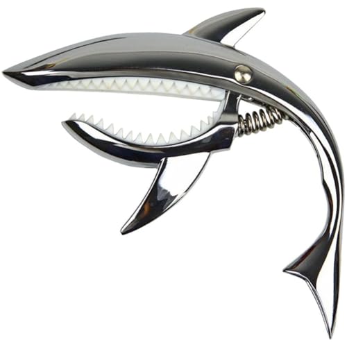 Metall Shark Gitarre Capo Lustige E-Gitarre Ukulele Capo Gitarre Saiteninstrument Zubehör Für Banjo Mandoline von Zghhc
