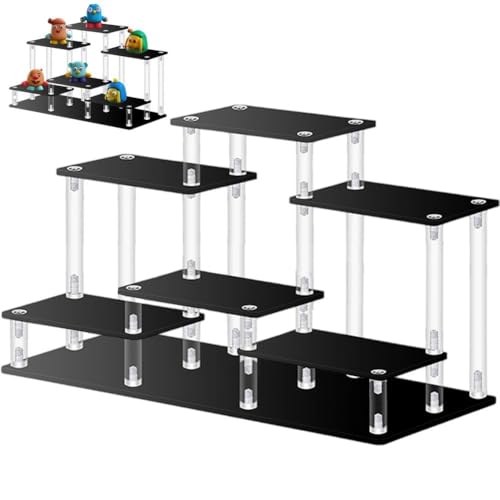 Zghhc Blind Box Ständer Acryl Display Rack Desktop Dekorative Regal Für Ornamente Schmuck Desserts Cupcakes Kosmetik Display von Zghhc