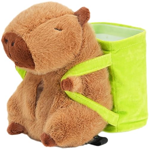 Zghhc Capybara Auto-taschentuchboxen, Plüsch-Cartoon-innentaschentuch-aufbewahrungseimer, Auto-taschentuchspender Für Badezimmer, Wohnzimmer von Zghhc