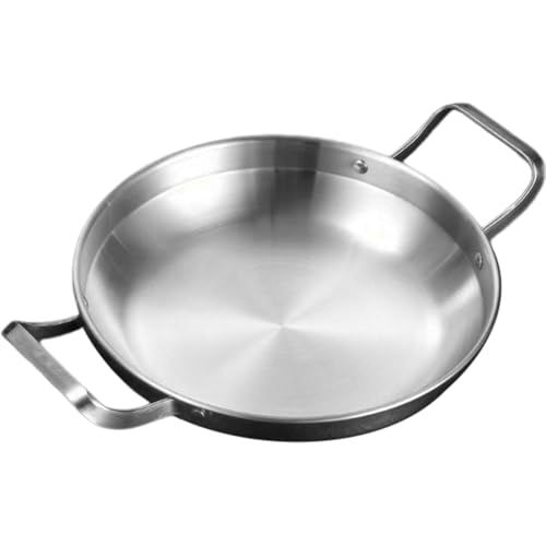 Zghhc Edelstahl Meeresfrüchte Reis Topf Paella Pfanne Picknick Snack Platten Topf Trockene Töpfe Griff Für Home Küche Kochen von Zghhc